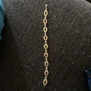 14k Yellow,Rose and White gold bracelet.